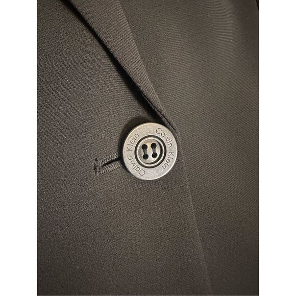 NEW Calvin Klein Suit Black Quilted Waist Blazer Pants Suit Set 4P - Picture 6 of 13